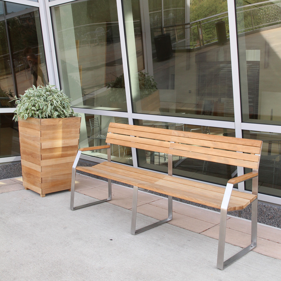 Commercial benches — outdoor public space and park benches