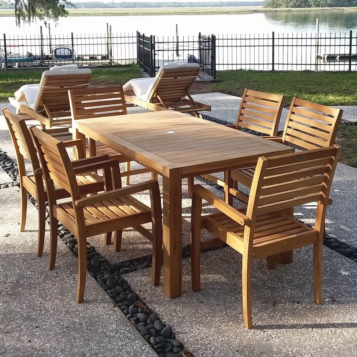 Commercial wood furniture — FSC-certified teak and hardwood collections
